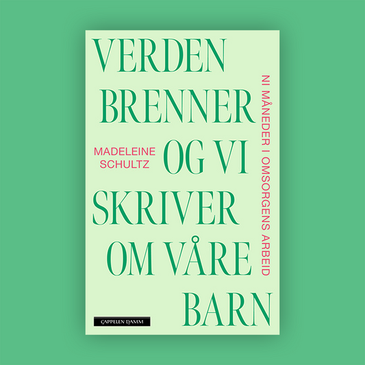 Madeleine Schultz, Verden brenner og vi skriver om våre barn